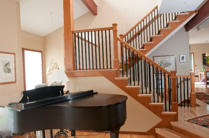 Open central staircase | Young & Son Woodworks
