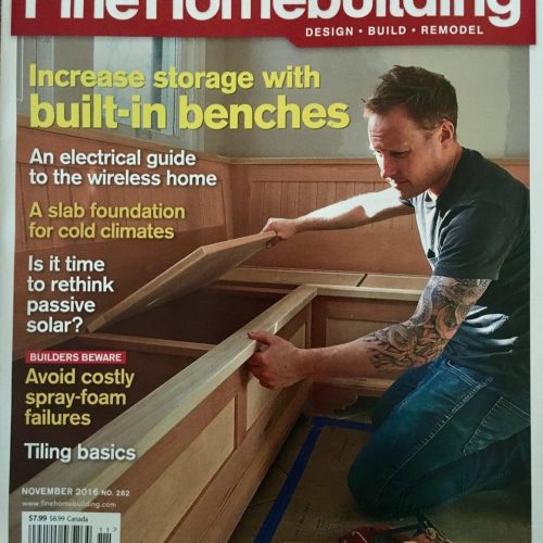 Andrew on the cover of Fine Homebuilding