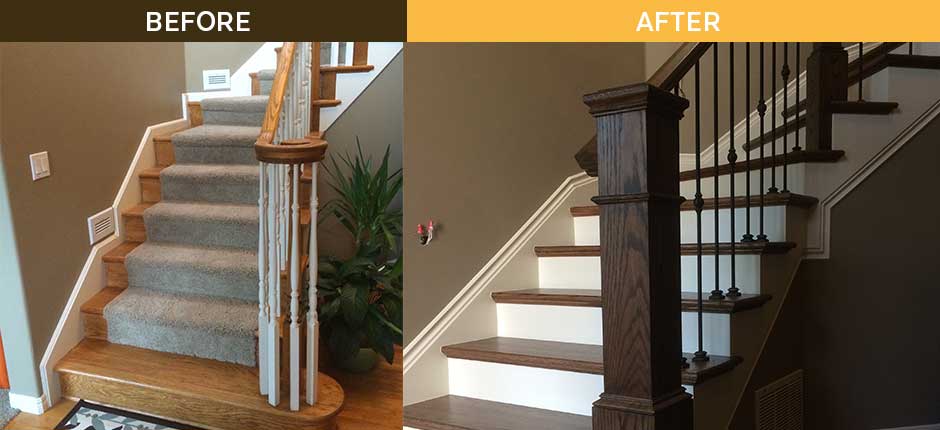 Staircase Overhaul Before After Photos