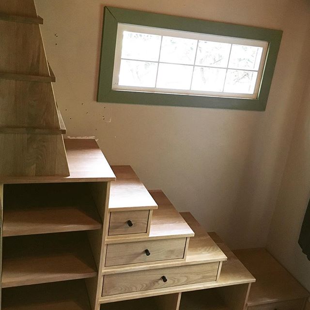 Custom staircase with storage