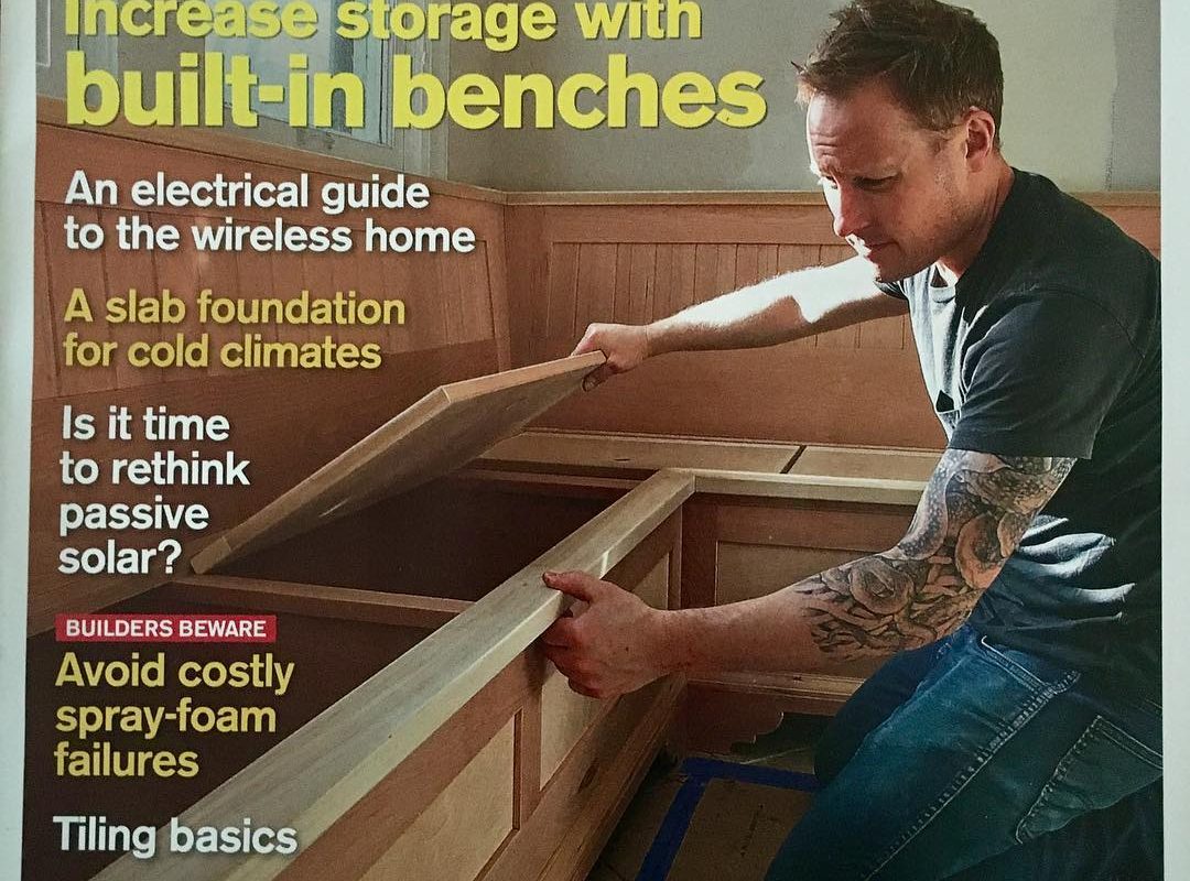 Andrew on the cover of Fine Homebuilding